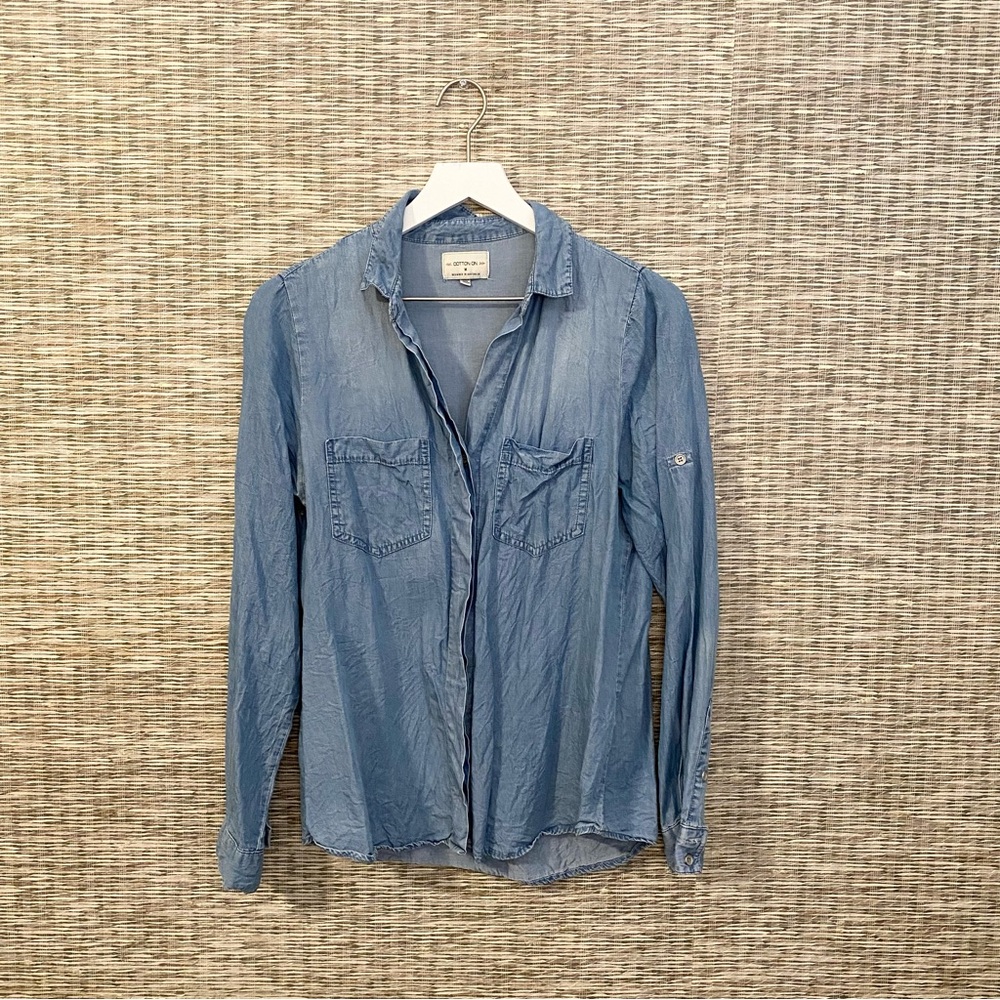 Blue Jean Soft Button-Up Shirt